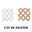 Panneau d'écran décoratif en MDF à peindre 72 po x 24 po - motif croisé non fini, 1/8 po d'épaisseur, insert perforé pour décoration murale, portes d'armoire, cloisons et cloisons, paquet de 5