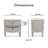  Maslow End Table Nightstand with Drawers