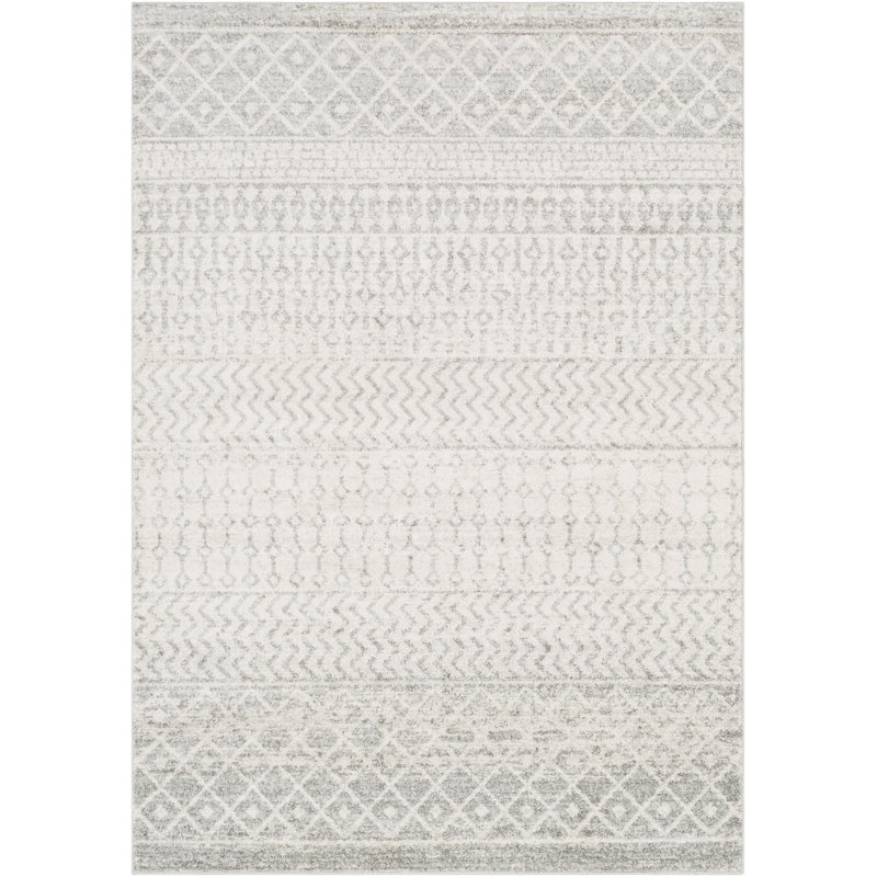 Reid Grey Area Rug, Rectangle 200 x 275 cm