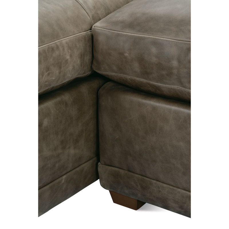 Sylvie 2Piece Leather Sectional, Left Hand Facing
