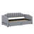 Extendable Upholstered Daybed With Storage Drawers And LED Light-924623044