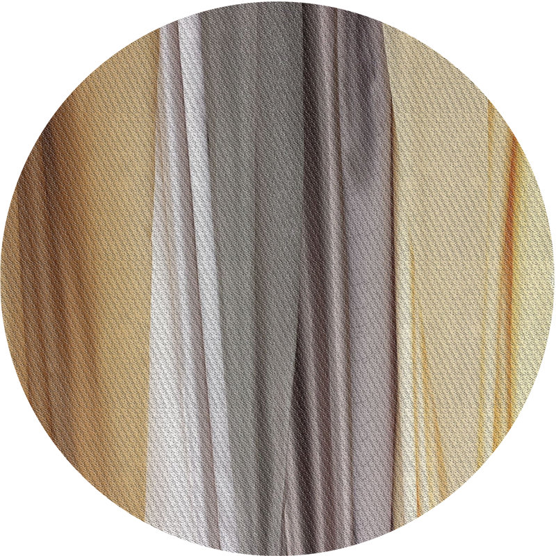 Tapis brun / gris Ryele, Rond 6 pi