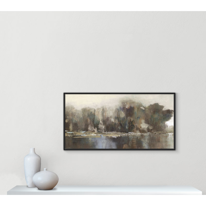 «Daily Reflections II - Landscape Version Print» par Carol Robinson, H 25,5 po x l 49,5 po, Noir