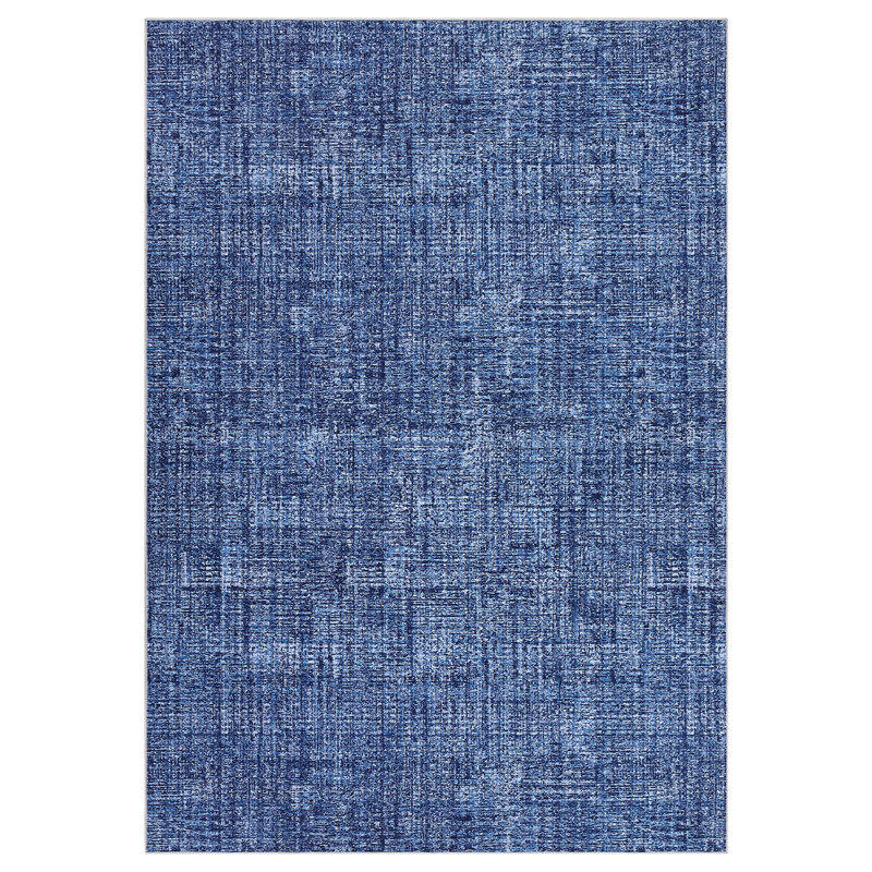 Washable Rugs for Living Room, Non-Shedding Foldable Modern Carpet with Non-Slip Rubber Backing, Minimalist Low Pile Thin Indoor Mat