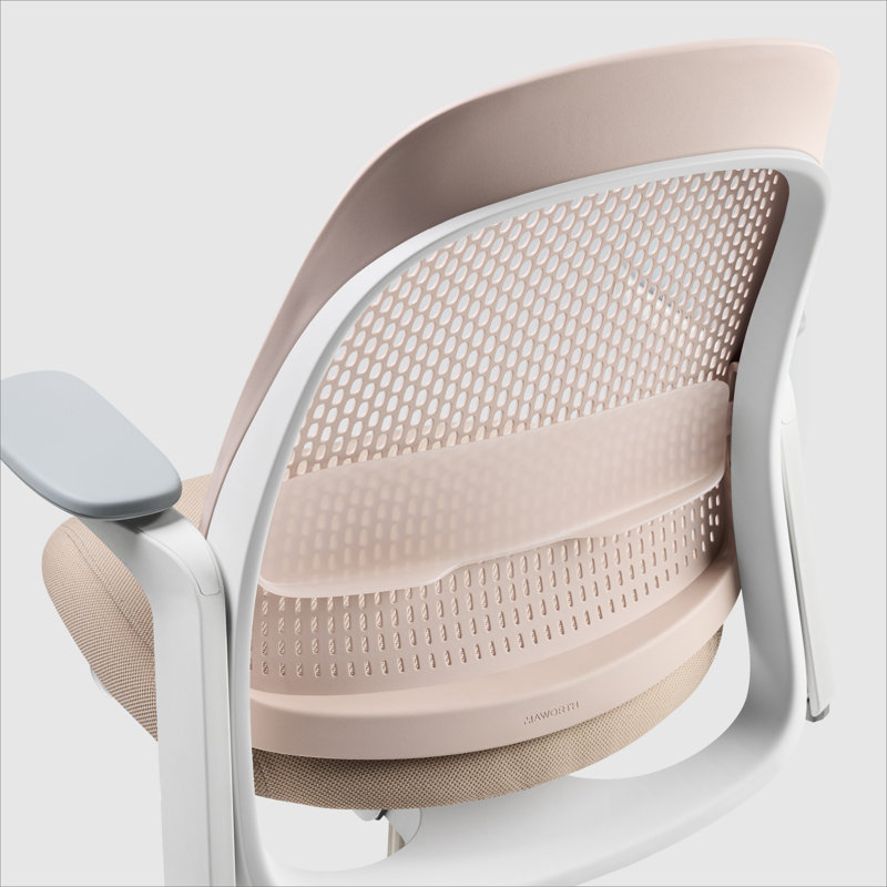 Haworth Breck Office Chair, Blush, White