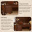 Bureau d'écriture en bois massif rouge-brun de style européen avec tiroirs, bureau d'ordinateur pour bureau et travail à domicile-1167411254