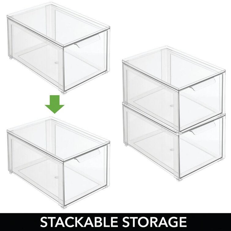 https://assets.wfcdn.com/im/86163921/resize-h755-w755%5Ecompr-r85/1643/164373138/Mdesign+Stackable+Closet+Storage+Bin+Box+With+Drawer%2C+4+Pack+-+Clear.jpg