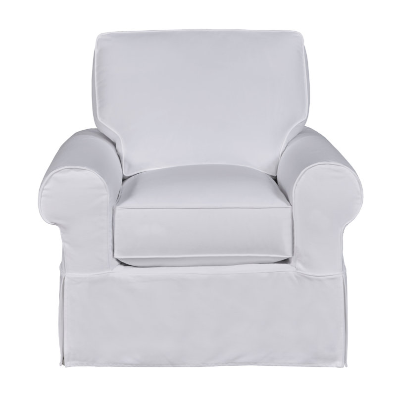 Porter Upholstered Armchair, Bayou Stone Canvas