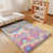 Tie-Dyed Rainbow Fluffy Rugs for Living Room, 4x6 ft Non-Slip Area Rugs Shag Carpet for Nursery Kids Play Room Dorm Office Indoor Modern Plush Carpets Girls-1357008062