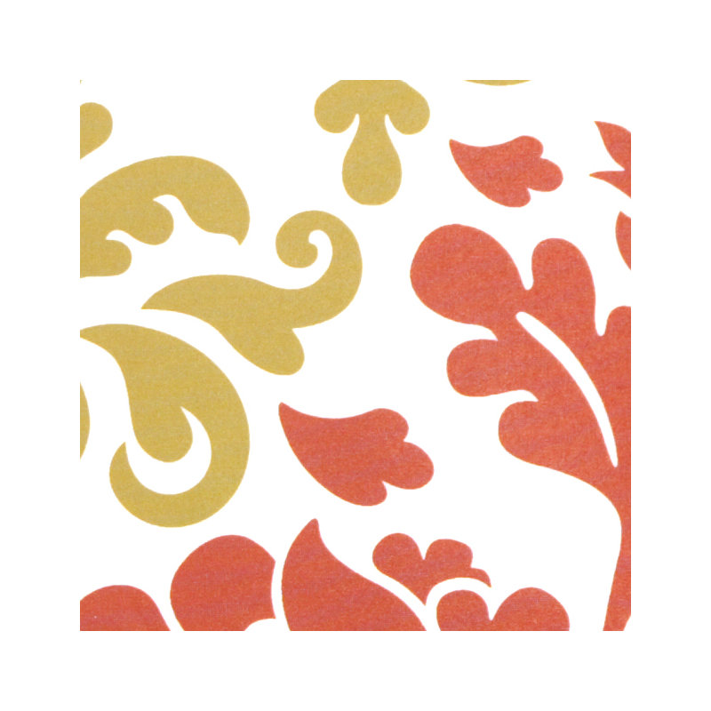 Coussin Bohemian, Rouge / blanc / ocre