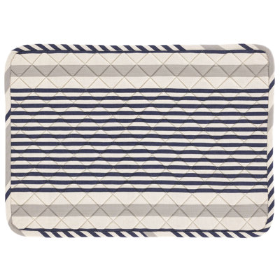 Gunner Stripe Quilted Placemat Set Of 4