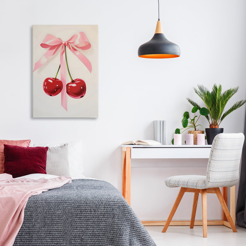 «Tied With A Pink Bow Canvas», conception par Creative Studio, H 24 po x l 16 po