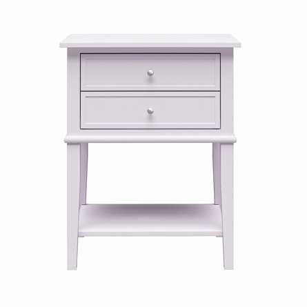 Dmitry 2-Drawer End Table with Storage