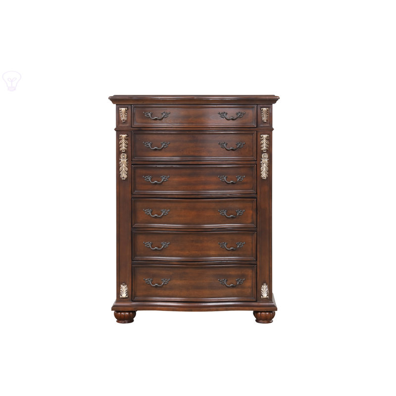 Commode 6 tiroirs, Cerisier