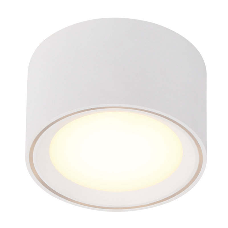 Fallon LED Flush Mount, White, 6cm H x 10cm W x 10cm D
