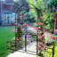 Tonnelle en métal avec barrière L 79,5 po x P 19,7 po
