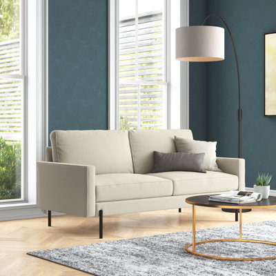 Aurane 71" Premium Linen Square Arm Sofa