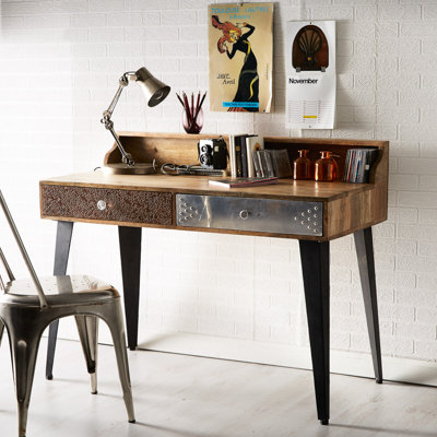 Binta Solid Wood Solid Wood Writing Desk