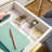 Thomas Martha Stewart Stack and Slide Plastic Tray Office Desktop Organizer-90712344