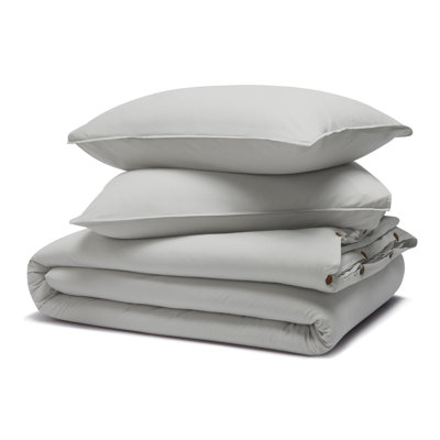 Carmen 100% Cotton Vintage Wash Boho Solid Lightweight Percale Duvet Cover Set