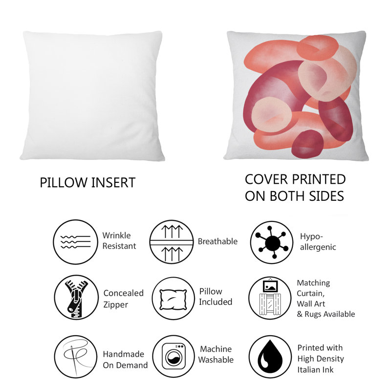 Colorful Minimal Shapes - coussin décoratif imprimé moderne