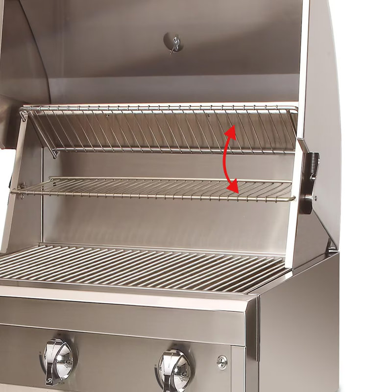 Barbecue au gaz naturel autoportant avec rôtissoire Artisan