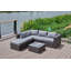 Canapé modulaire d'extérieur de 86 po avec coussins Brack-565298173-565298172