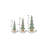 Glittered Pine Tree (Set of 3)