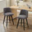 Ensemble de 2 tabourets de bar pivotants-125607705