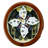 QXM383BRH Melodies In Motion Clock, Brown
