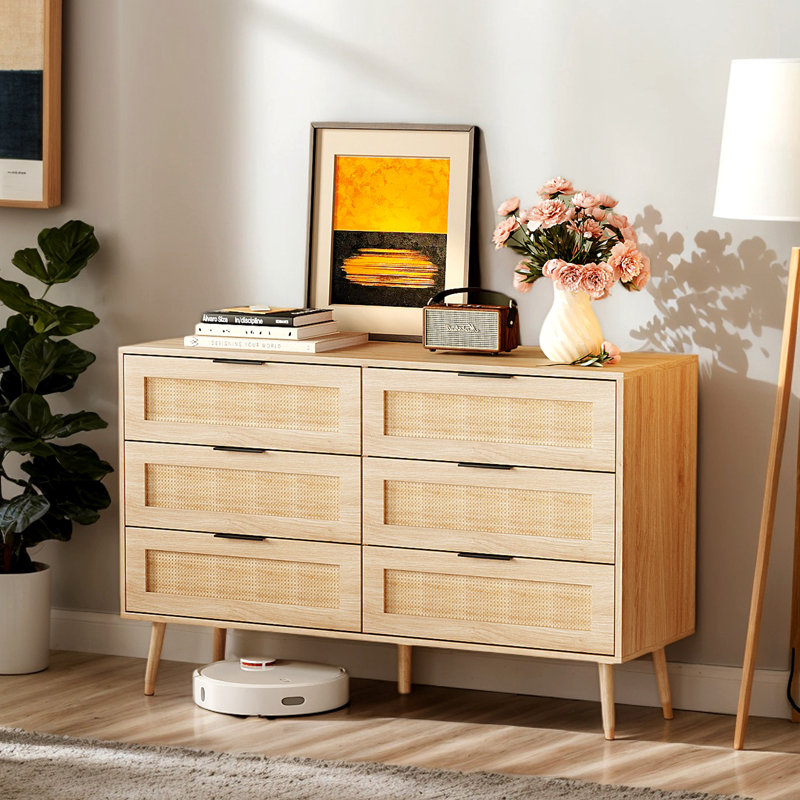 Armoire 6 tiroirs Oak