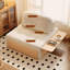 Canapé modulaire kaki en velours côtelé-699029771