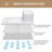 60" W x 32" D Shower Base with Seat and Drain Included, Non-slip Shower Pan-123283076