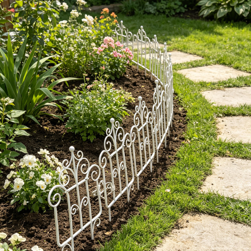 39 cm H x 18 cm W Border Fencing