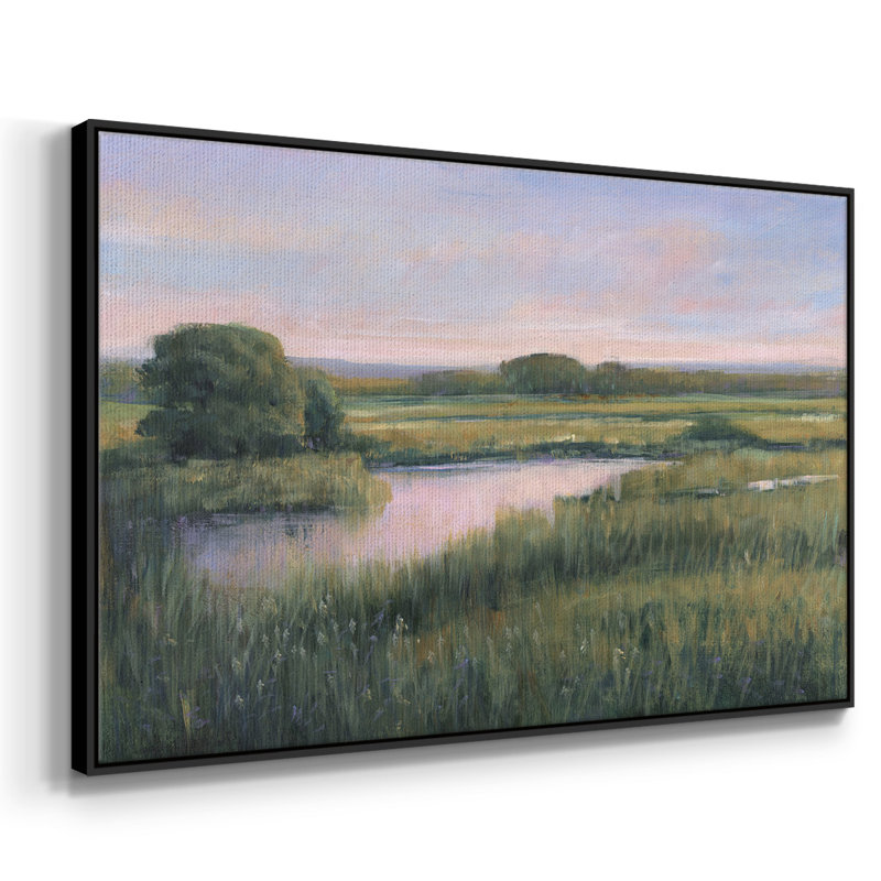 Spring Marsh I, reproduction d'art sur toile, H 27 po x l 41 po x P 2 po, Noir