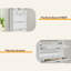 Range-chaussures avec 3 portes et 2 tiroirs, grand espace de rangement-314045858