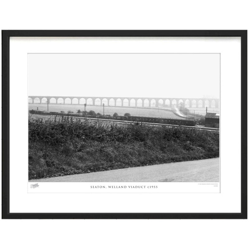 Seaton, Welland Viaduct C1955 - Single Picture Frame Print, 48.4cm H x 63.6cm W x 2.3cm D