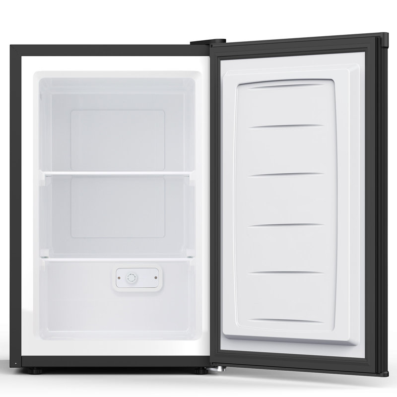 3.0 Cu.ft Upright Freezer, Fast Cooling, 7 Temps, Energy Saving, Low Noise, Adjustable Legs, Black