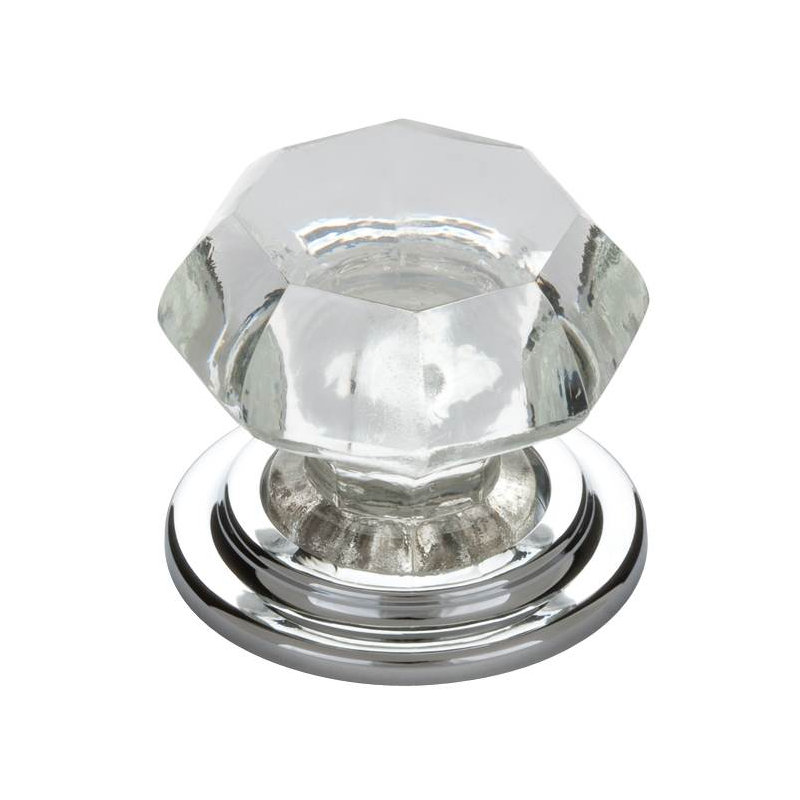 Old Town 1 3/4" Diameter Mushroom Knob, Polished Chrome
