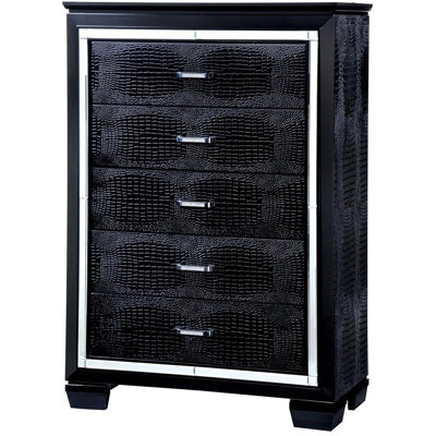 1pc Chest Crocodile Texture Contemporary Style