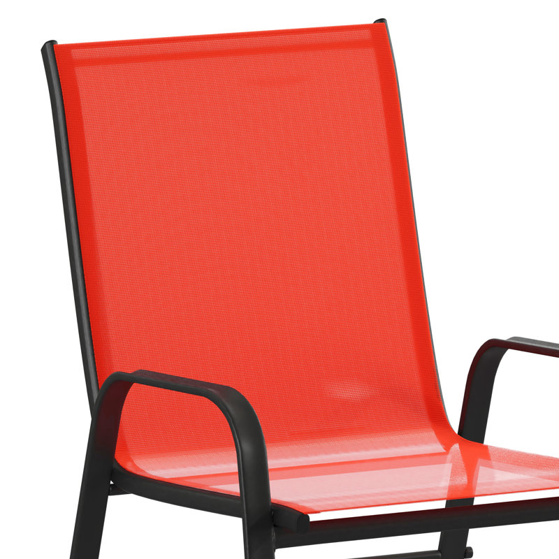 Ensemble de 4 chaises d'extérieur Artu, Rouge