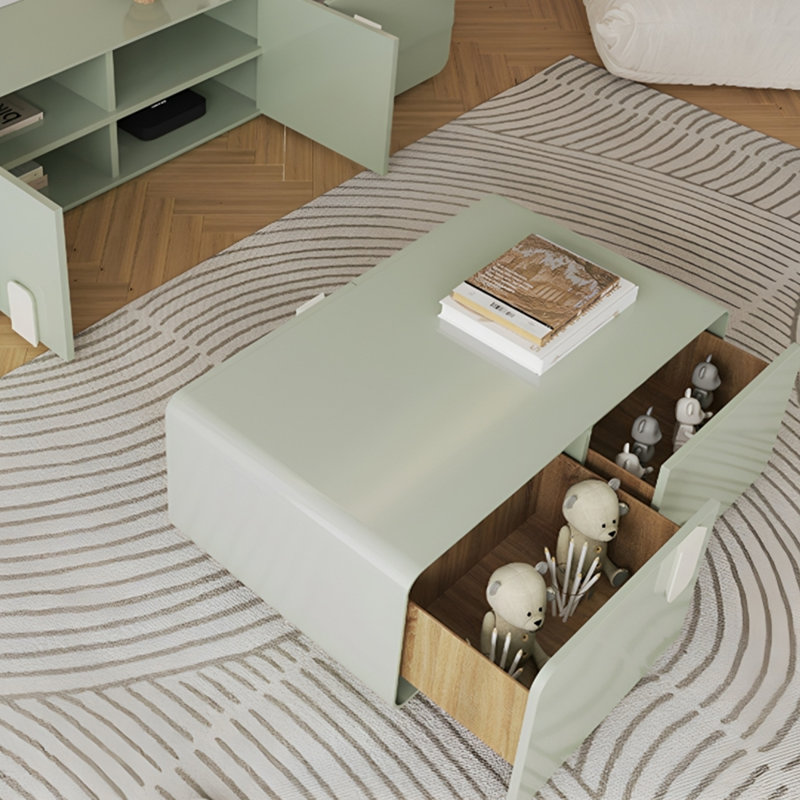 Table basse moderne de style moderne, H 15,75 po x L 51,18 po x l 27,56 po, Green 