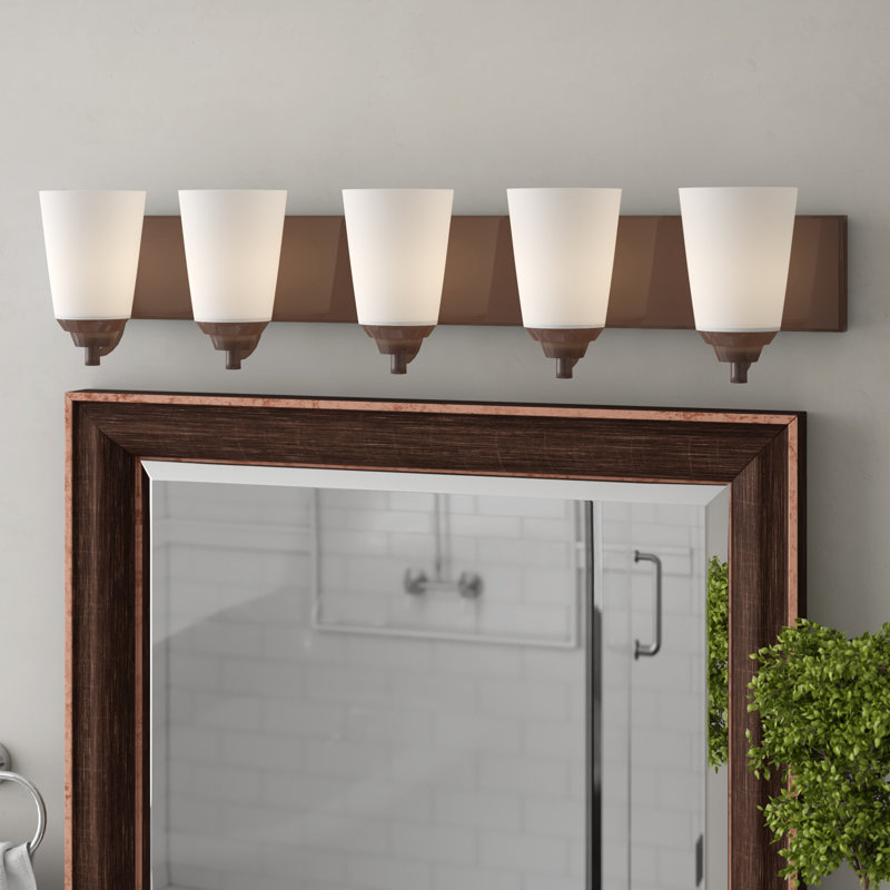Huxley 5 - Light Dimmable Vanity Light, Rubbed Bronze