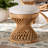 Carrolyn Bohemian Light Honey Rattan Footstool