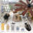 62” Modern Ceiling Fan with Light and Remote, 10-Blade Indoor Fan with Quiet Reversible DC Motor, 3CCT Dimmable LED for Large Living Rooms-844899021-844899020
