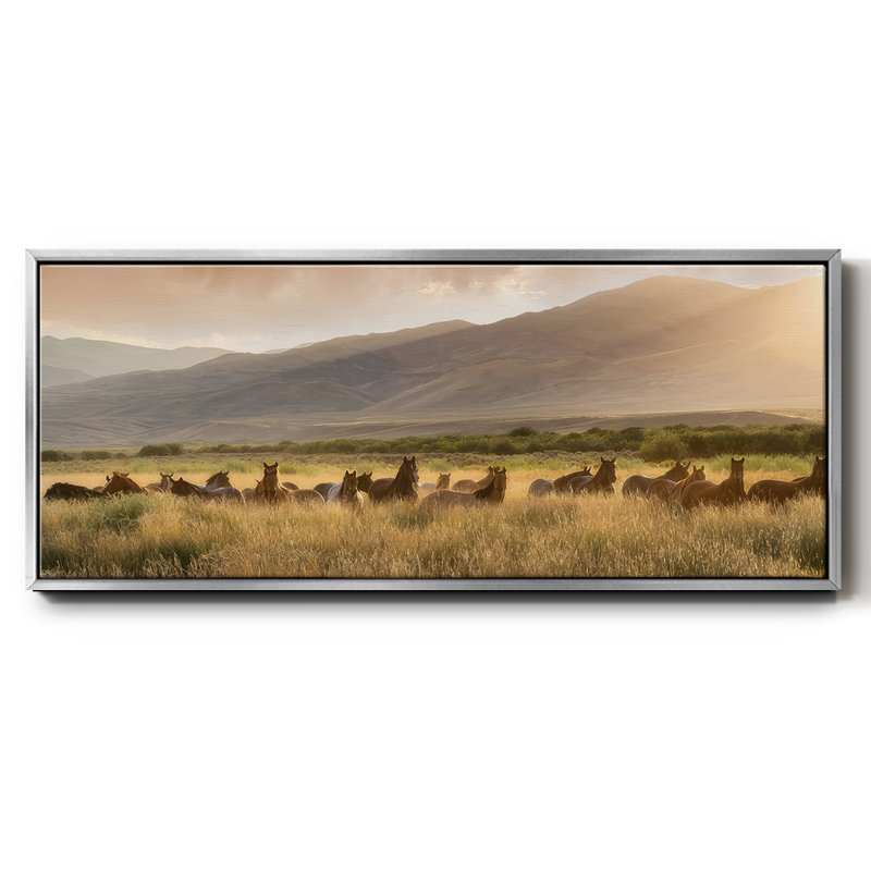 «Wild and Free I», toile encadrée, H 12 po x l 30 po