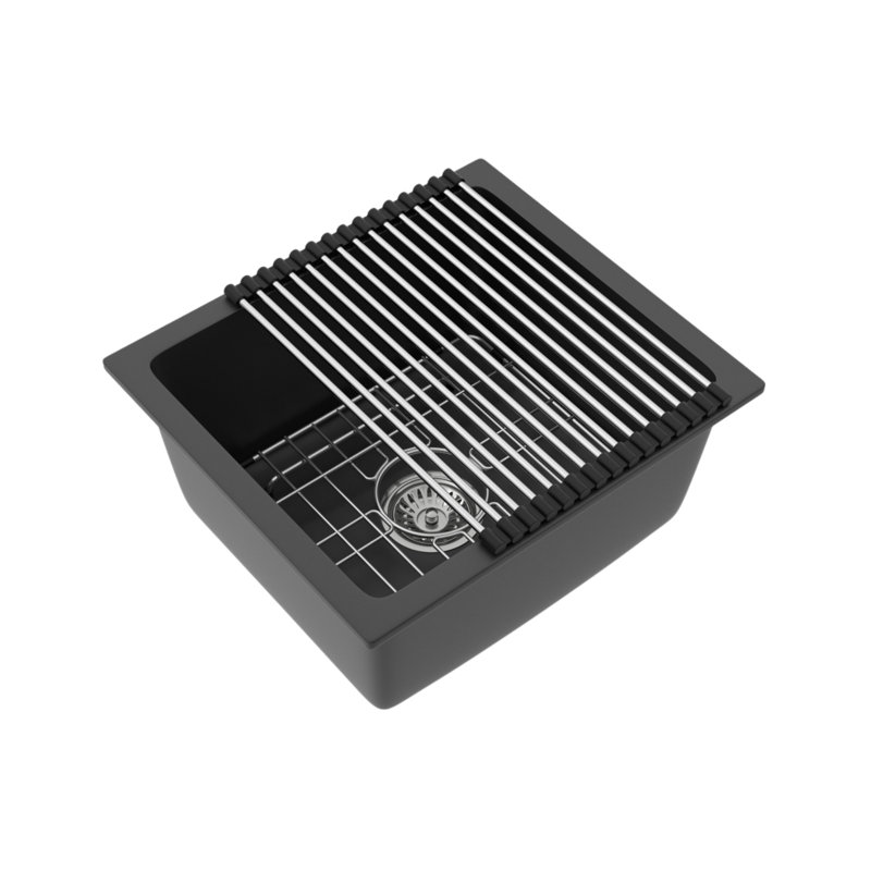 Évier de cuisine en quartz noir