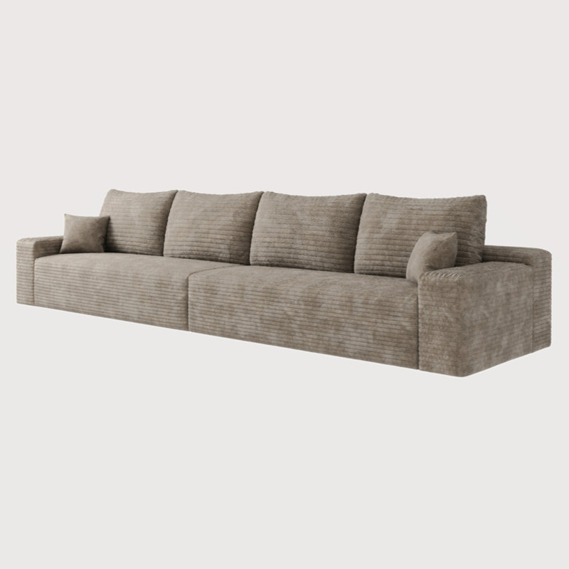 Boneless Cloud Sectional Couch,Modern Modular Sofa With Deep Seat, Upholstered Couches for Living Room Bedroom, No Assembly Required