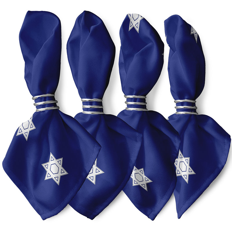 Clotile Star Napkins, Blue Navy