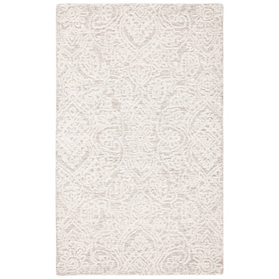 Metro Floral Area Rug In Natural / Ivory